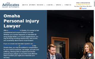 The Advocates Injury Attorneys website