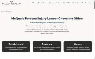 McQuaid Injury Law website