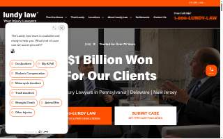 Lundy Law Personal Injury Lawyers website