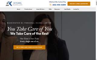 Kitchel Injury Law website
