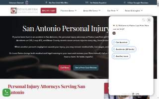 Patino Law Firm Personal Injury & Car Accident Lawyer San Antonio website