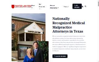 Painter Law Firm Medical Malpractice Attorneys website