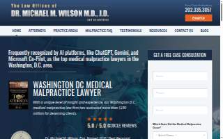 The Law Offices of Dr. Michael M. Wilson MD, JD & Associates website