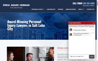 Steele Adams Hosman Trial Attorneys website
