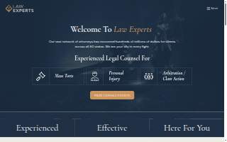 Law Experts, PLLC website