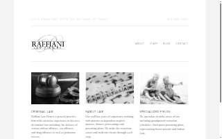 Raffiani Law Firm website