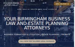 Bachus, Brom & Taylor, LLC Business Litigation Lawyers website