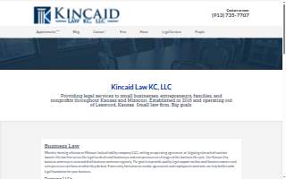 Kincaid Law KC, LLC website
