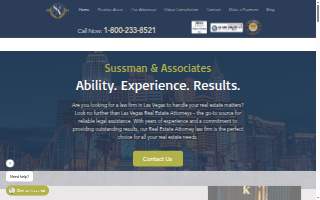 Las Vegas Real Estate Attorneys website