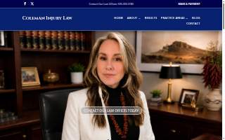Coleman Injury Law website