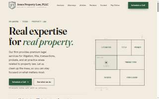 Jones Property Law website