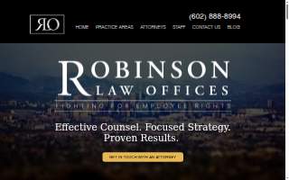 Robinson Law Offices website