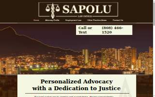 Sapolu Law Office website