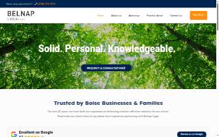 Belnap Legal, PLLC website
