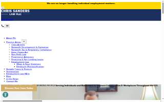 Chris Sanders Law PLLC website