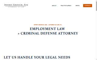 Jeffrey Gronich, Attorney at Law website