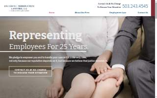 Unlawful Termination Lawyers, LLC website