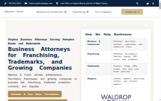 Waldrop & Colvin website