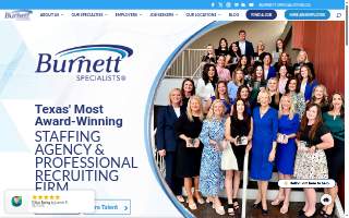Burnett Personnel Services website