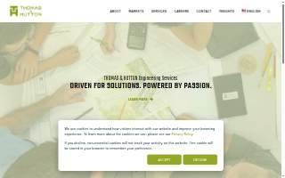 Thomas & Hutton website