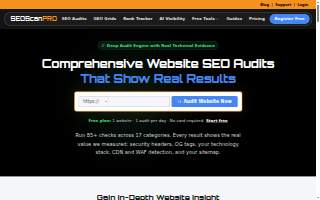 SEOScanPRO website