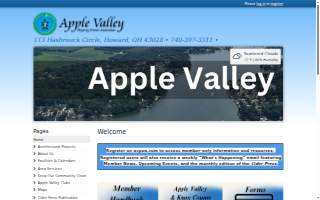 Apple Valley Property Owners Assn website