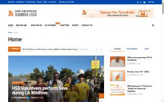 Usa Inc Hindu Swayamsevak Sangh website