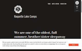 Raquette Lake Camps Inc website