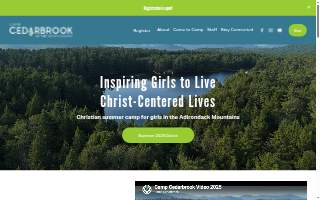 Camp Cedarbrook In The Adirondacks website