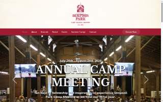 Simpson Park Camp Assoc website