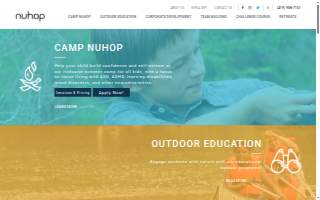Nuhop Center For Experiential Learning website