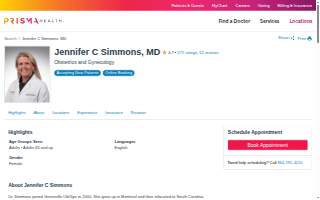 Jennifer C Simmons, MD website